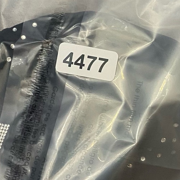 New! Victoria's Secret Swim Black Shine Strap Thong Bikini Bottom 4477 - Picture 10 of 10